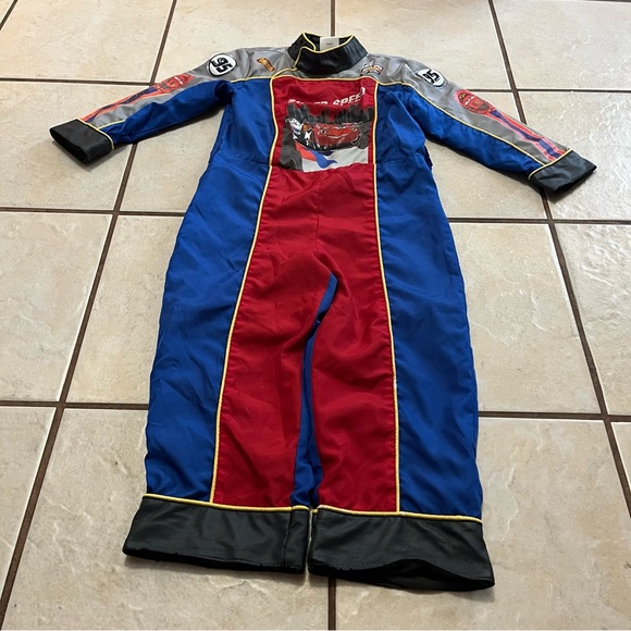 Disney Cars Pitt crew Costume - Blue, Red, and Black - Picture 1 of 9